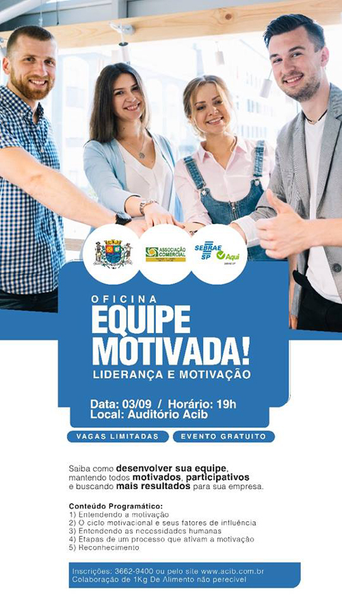 Acib traz oficina sobre liderança e motivação