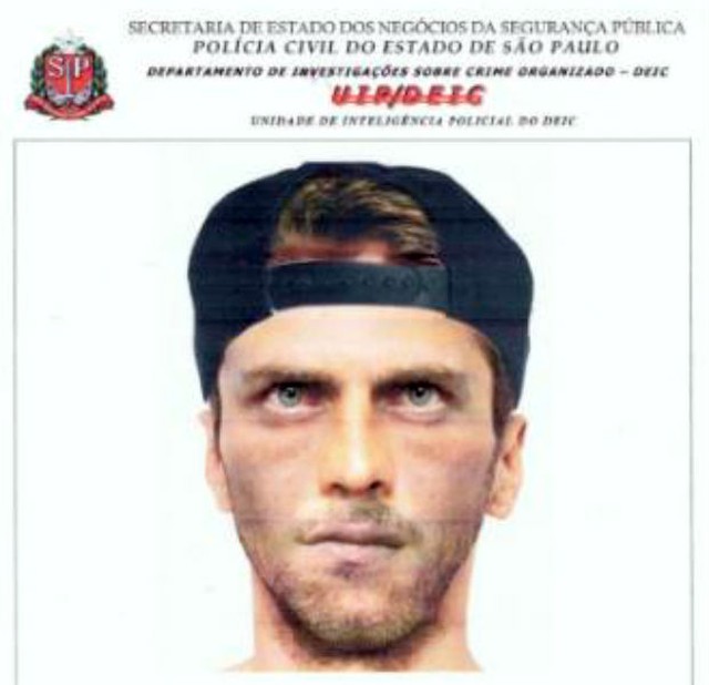Polícia divulga retrato falado de suspeito de matar empresário para roubar malote com R$ 125 mil