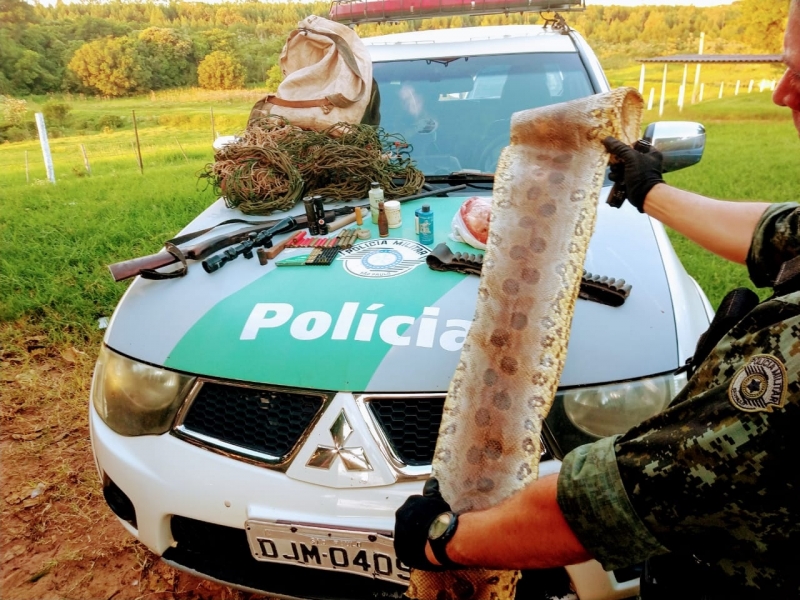 Cão ‘entrega’ suspeito de caça ilegal em Arealva