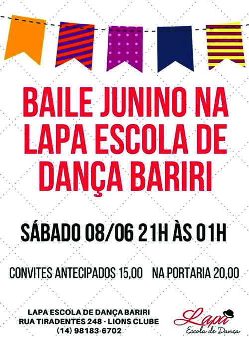 Baile Junino tem música ao vivo e comidas típicas