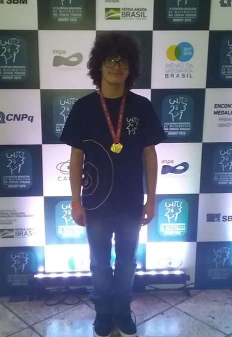 Aluno de Boracéia é medalha de ouro na Obmep