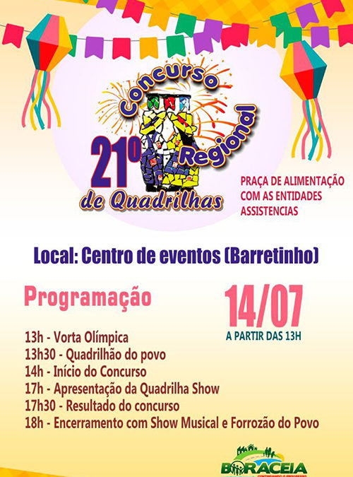 Boraceia sedia concurso regional de quadrilhas