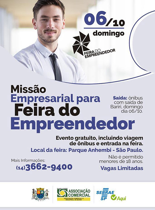 Parceria leva empresários locais à Feira do Empreendedor