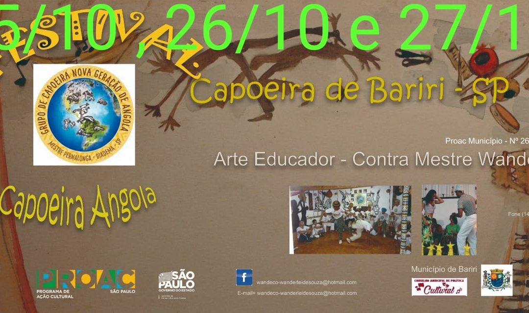 Festival de Capoeira agita final de semana