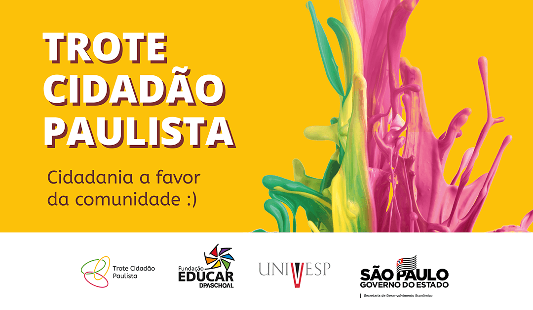 Trote solidário da Univesp traz Gincana Trocando Fraldas