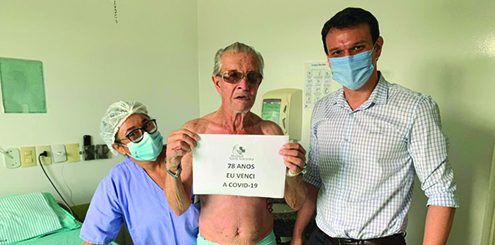Médico baririense ajuda paciente de 78 anos a vencer o Covid-19