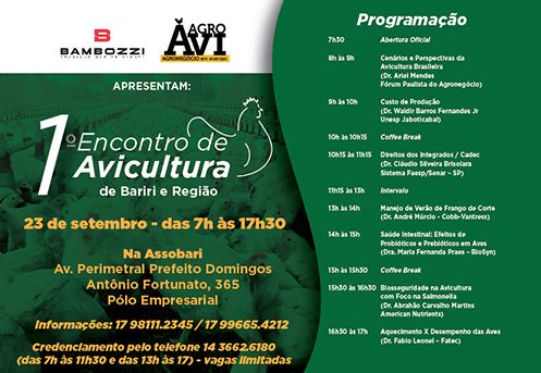 Encontro regional de avicultura reúne produtores na Assobari