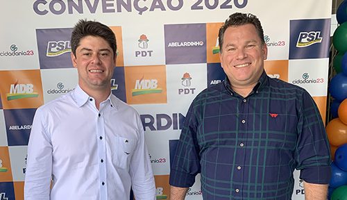 Abelardinho e Fernando Foloni têm apoio de quatro partidos