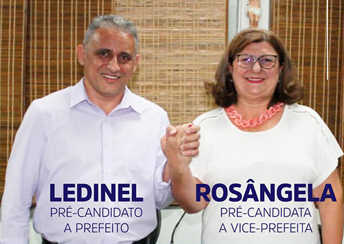 Ledinel e Rosângela Gomes são confirmados em convenção do MDB/Cidadania