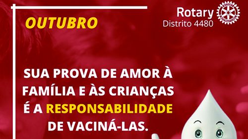 Rotary de Bariri destaca importância da vacinação contra a pólio