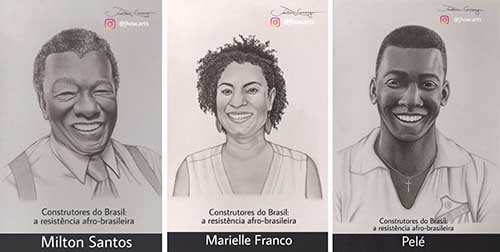 Estudante cria projeto virtual que destaca personalidades negras