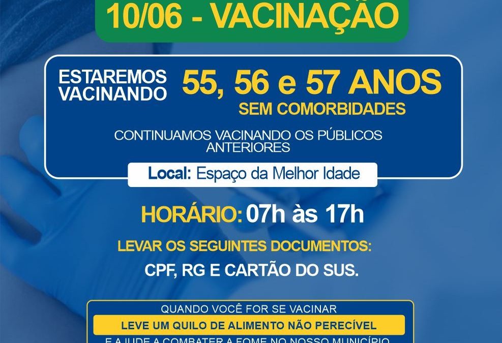 Covid-19: Bariri começa a vacinar pessoas a partir de 55 anos sem comorbidade