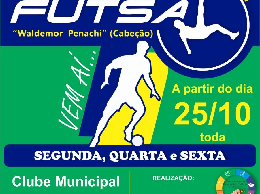 Campeonato de futsal começa segunda-feira