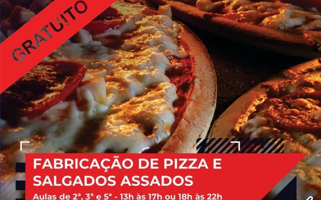 Senai abre inscrições para curso de fabricação de pizzas e salgados assados