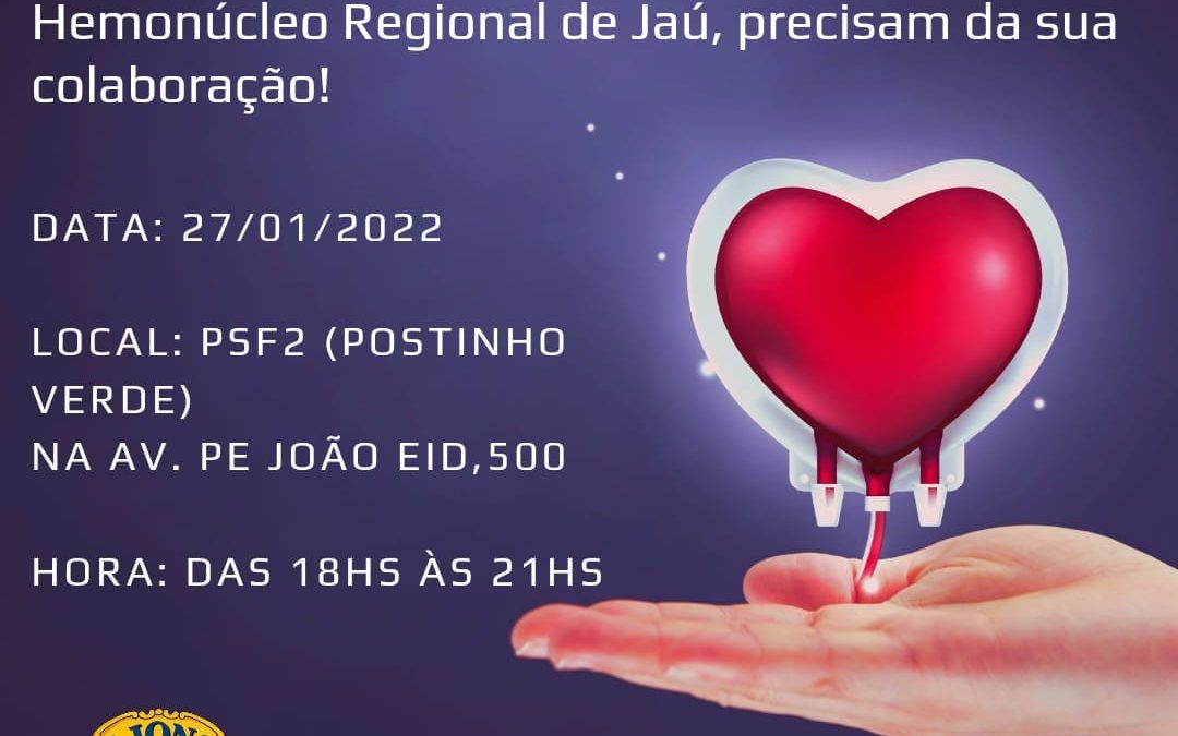 Bariri terá coleta de sangue na quinta-feira