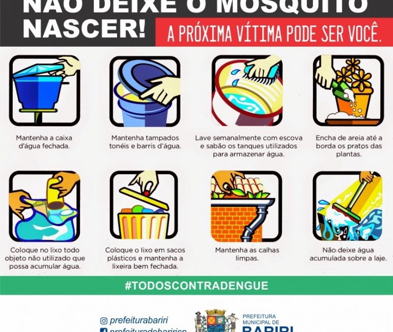 Bariri fará mutirão de combate ao mosquito da dengue