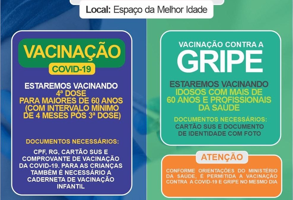 Bariri vacina contra gripe e Covid-19 profissionais da Saúde e pessoas acima de 60