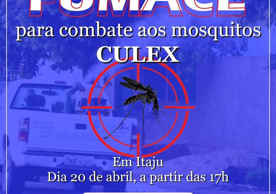 Quarta-feira tem fumacê contra o culex em Itaju
