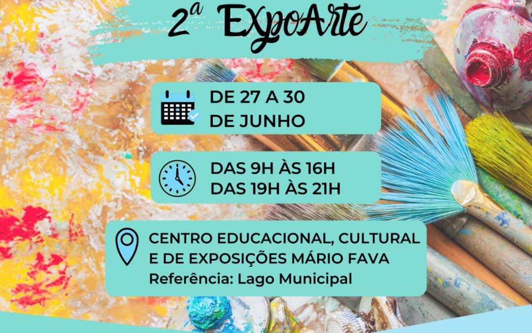 Centro Mário Fava recebe ExpoArte a partir desta segunda-feira