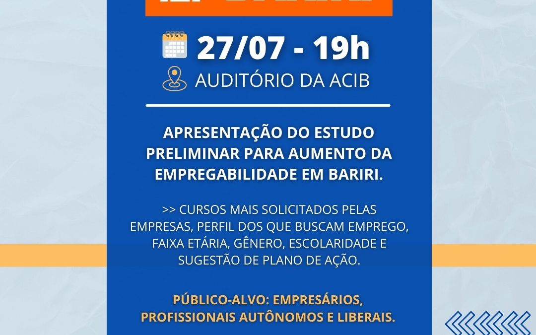 Diretoria de Desenvolvimento lança programa Capacita Bariri