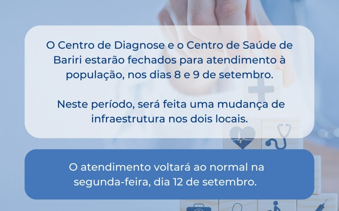 Ambulatório de Covid-19 é desativado em Bariri