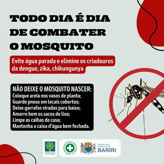 Bariri adere à Semana de Combate ao mosquito Aedes aegypti