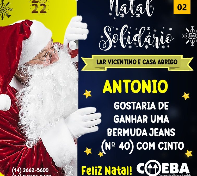 Coeba realiza campanha de Natal “Adote um Amigo”