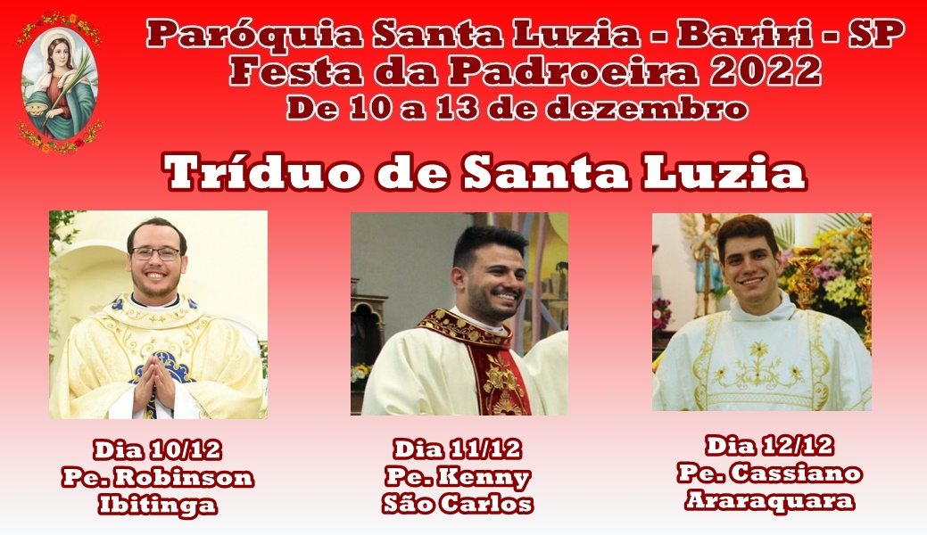 Paróquia dos altos da cidade faz festa para Santa Luzia