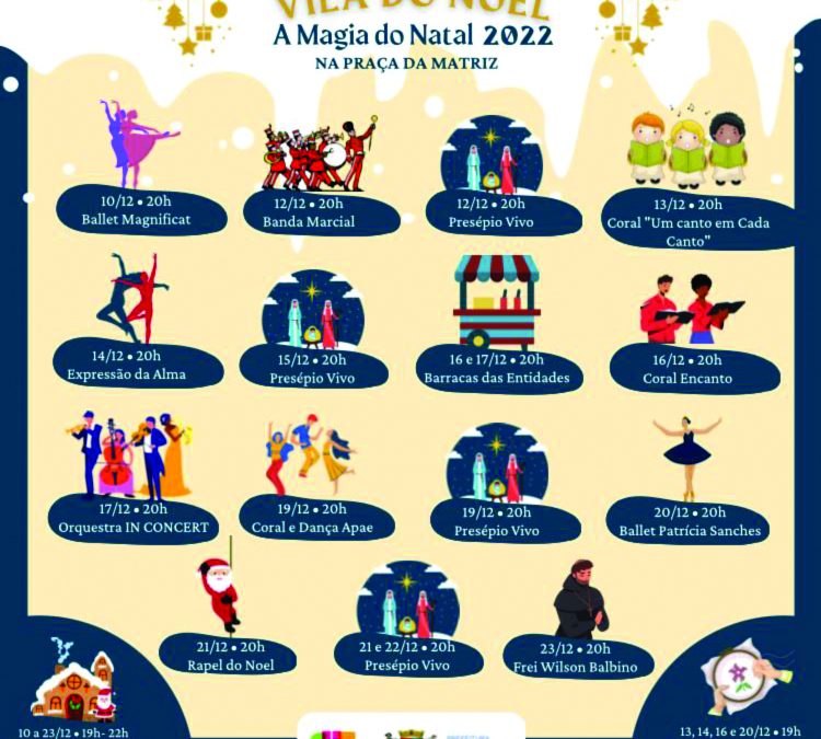 Programação natalina tem início hoje na Praça da Matriz
