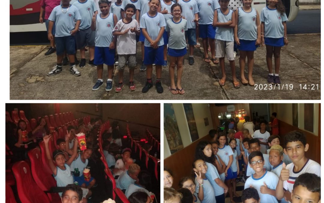 Itaju: Projeto de férias leva crianças de Itaju para sessão de cinema