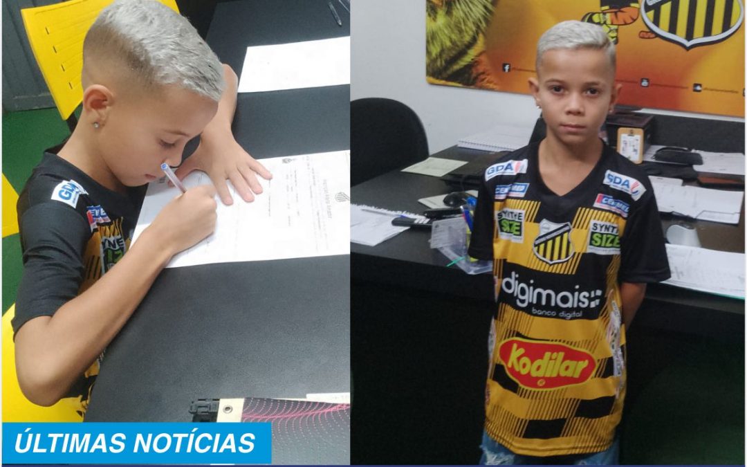 Paulinho Silva de Itaju assina com Sub-11 do Novorizontino