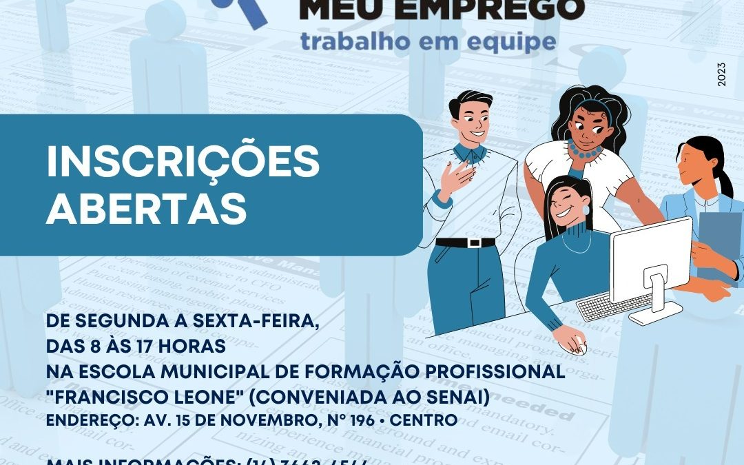Programa Meu Emprego abre inscrições