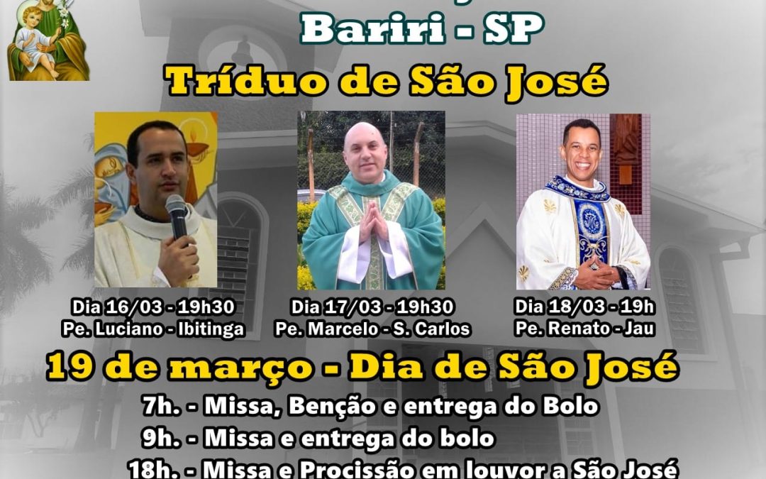 Comunidade celebra Festa de São José