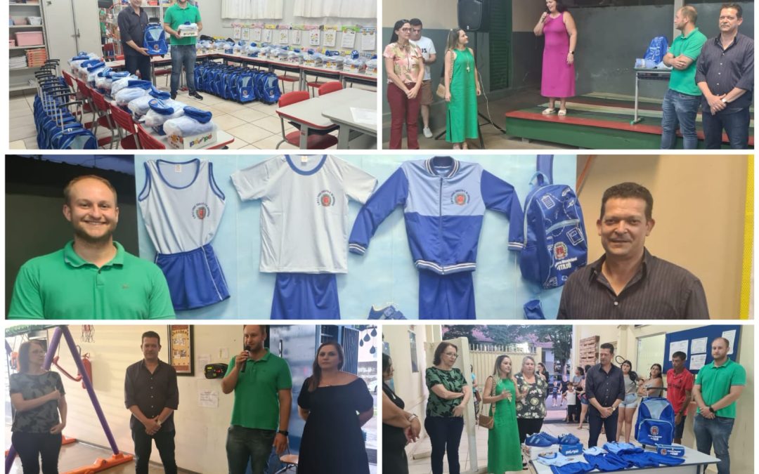 Itaju entrega uniformes aos alunos da rede municipal