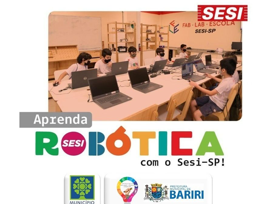 Educação promove aulas de robótica em parceria com o Sesi