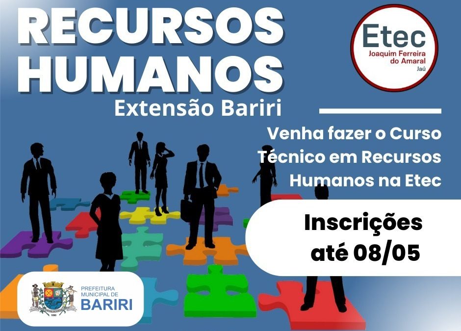 Etec de Bariri abre inscrições para curso de técnico em Recursos Humanos