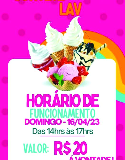 Domingo tem Festival do Sorvete da LAV