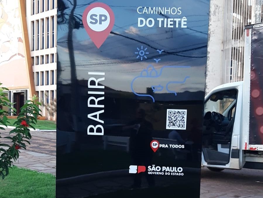 Bariri ganha totem da região turística Caminhos do Tietê