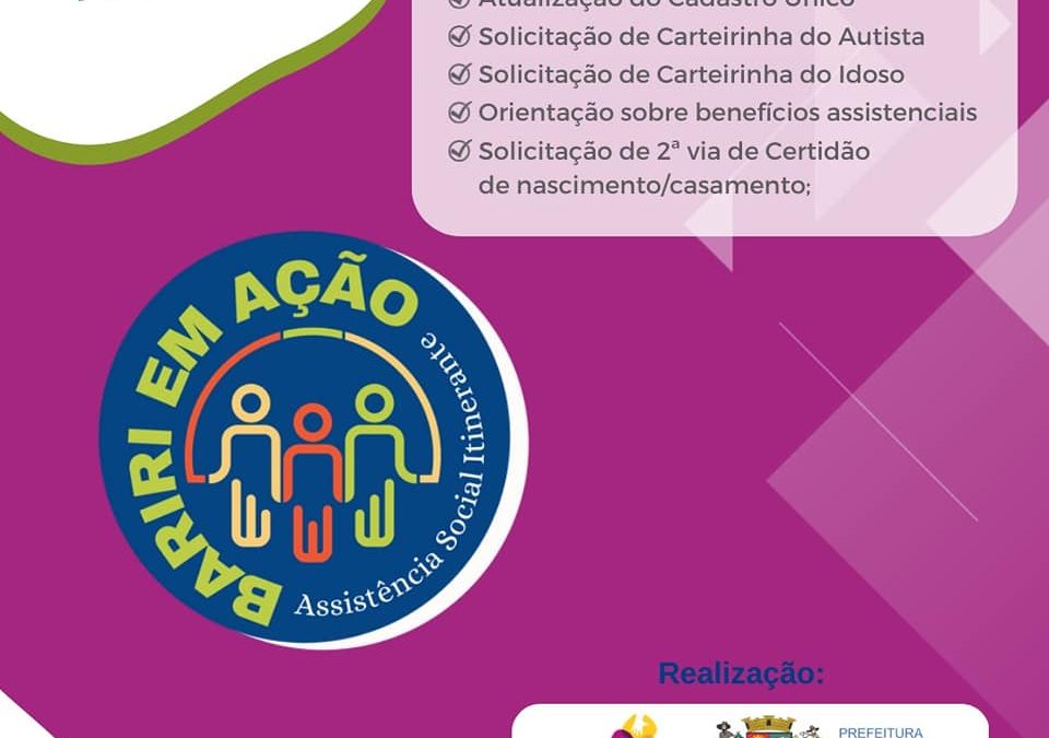 Prefeitura realiza 3ª edição do Assistência Social Itinerante
