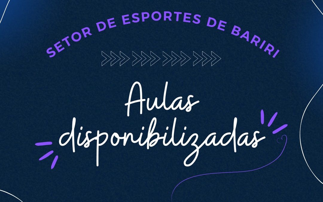 Esportes oferece aulas gratuitas em diferentes modalidades