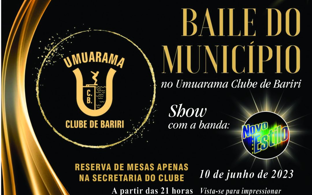 Umuarama realiza Baile do Município no dia 10 de junho
