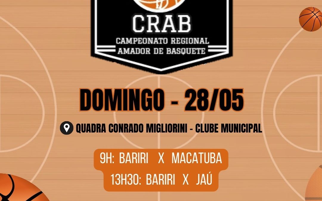 Basquete de Bariri enfrenta Jaú e Macatuba neste domingo