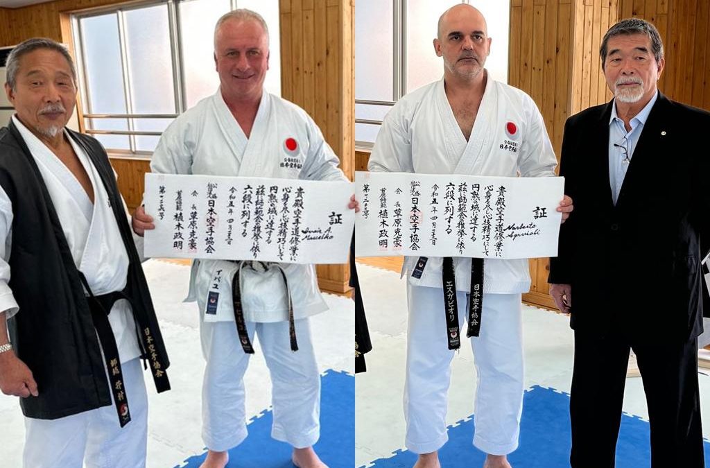 Boraceenses são aprovados para graduação de 6º Dan no Japão
