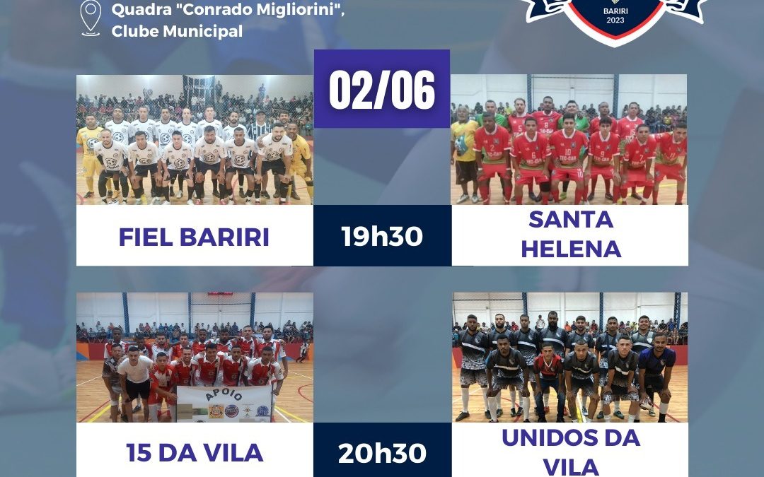 Semifinais do futsal acontecem nesta sexta-feira
