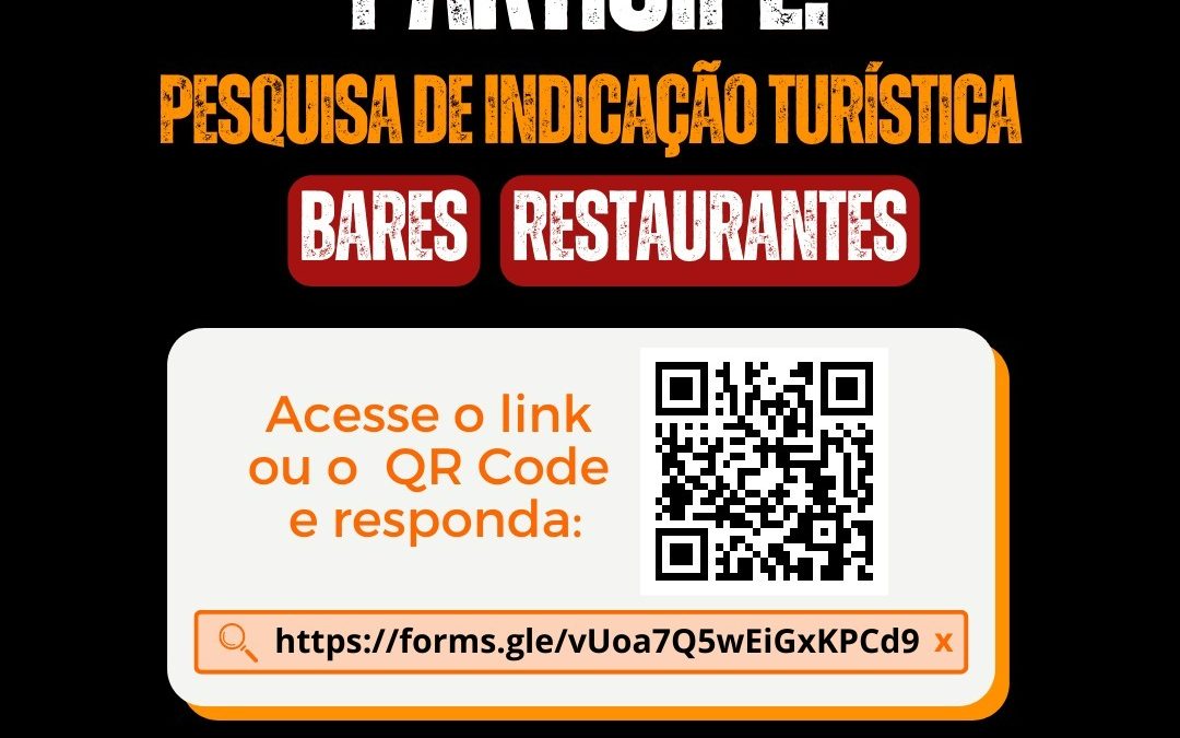 Comtur faz pesquisa de indicação turística de bares e restaurantes