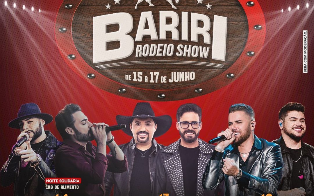 Bariri Rodeio Show muda programação por conta da chuva; evento começa nesta sexta-feira (16)