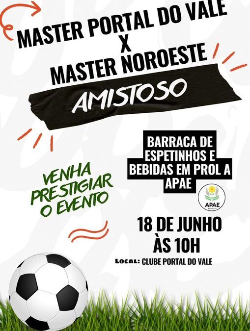 Amistoso no Portal tem barracas em prol da Apae