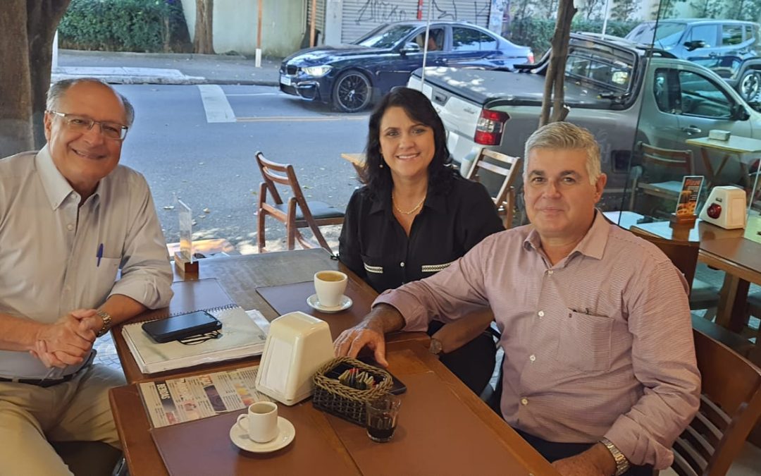 Prefeito de Boraceia se reúne com o vice-presidente Geraldo Alckmin em SP