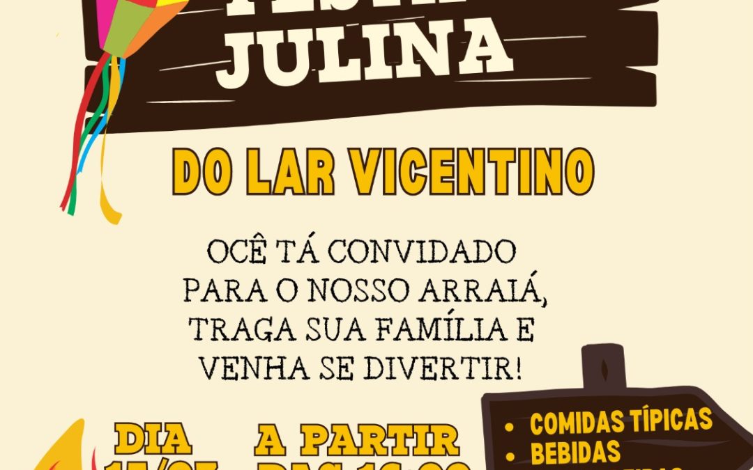 Bariri: Lar Vicentino promove arraiá neste sábado