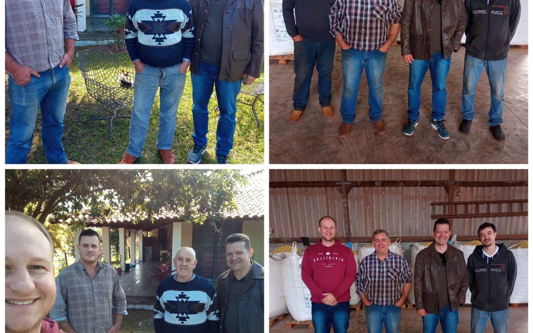 Jerri e Pegorin visitam agricultores